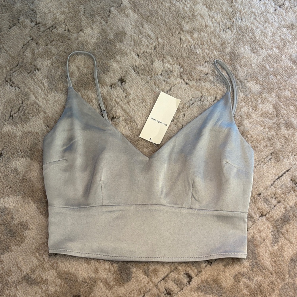 NWT - Abercrombie and Fitch - Satin Crop top